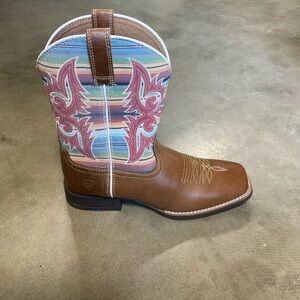 Ariat Kids Boots - Brown with Multicolor Pattern